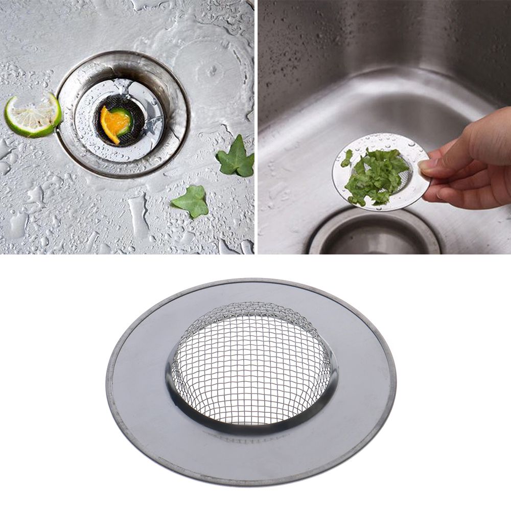 Stainless Steel Bathtub Hair Catcher Stopper Shower Drain Hole Filter Trap Kitchen Metal Sink Strainer Floor Drain E-977