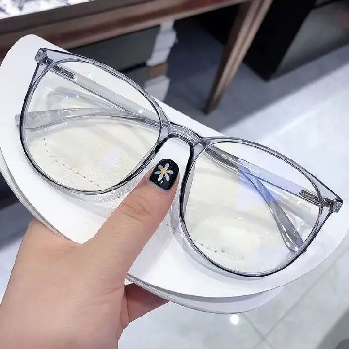 Transparent Computer Glasses Frame Women Men Anti Blue Light Round Eyewear Blocking Glasses Optical Spectacle Eyeglass FZ-305