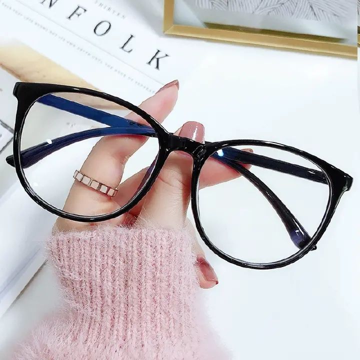 Transparent Computer Glasses Frame Women Men Anti Blue Light Round Eyewear Blocking Glasses Optical Spectacle Eyeglass FZ-305