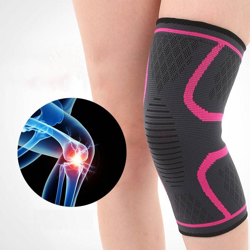 1PC Knee Protector High Elasticity Knee Support Pads Breathable Relieve Arthritis Basketball Train Gym Sports Outdoor Guard Kneepad FZ-106-4