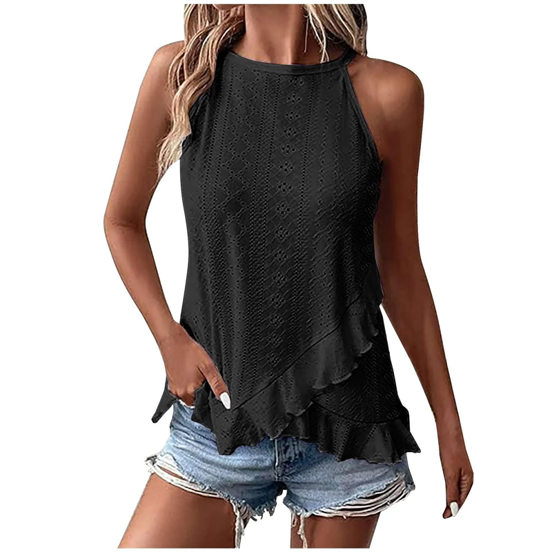 1pcWomens Tops Summer Tank Top for Women Sleeveless Shirts Spring Corset V Neck Dressy Casual Tshirts cropped feminino Q