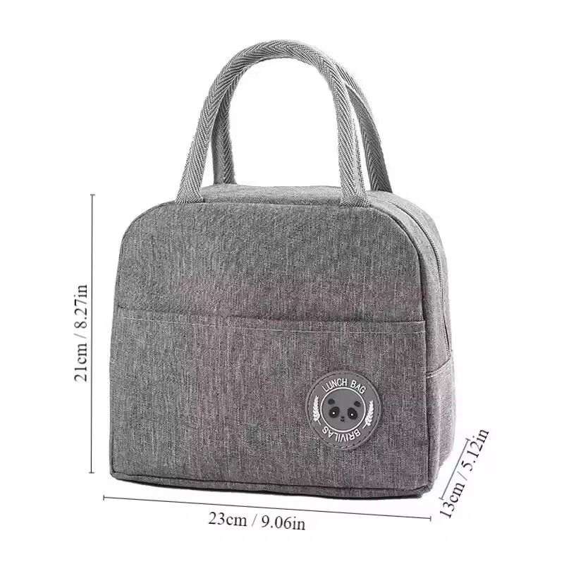 Fresh Cooler Bags Waterproof Nylon Portable Zipper Oxford Lunch Bags For Women Convenient Lunch Box Tote Food Bags &
