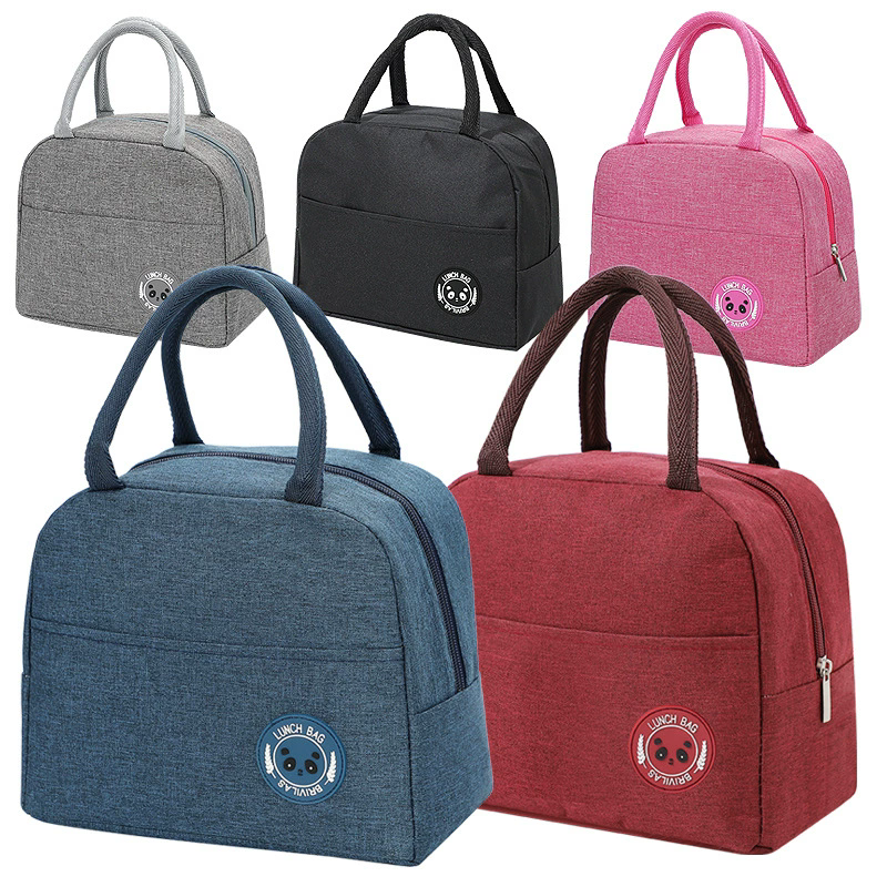 Fresh Cooler Bags Waterproof Nylon Portable Zipper Oxford Lunch Bags For Women Convenient Lunch Box Tote Food Bags &