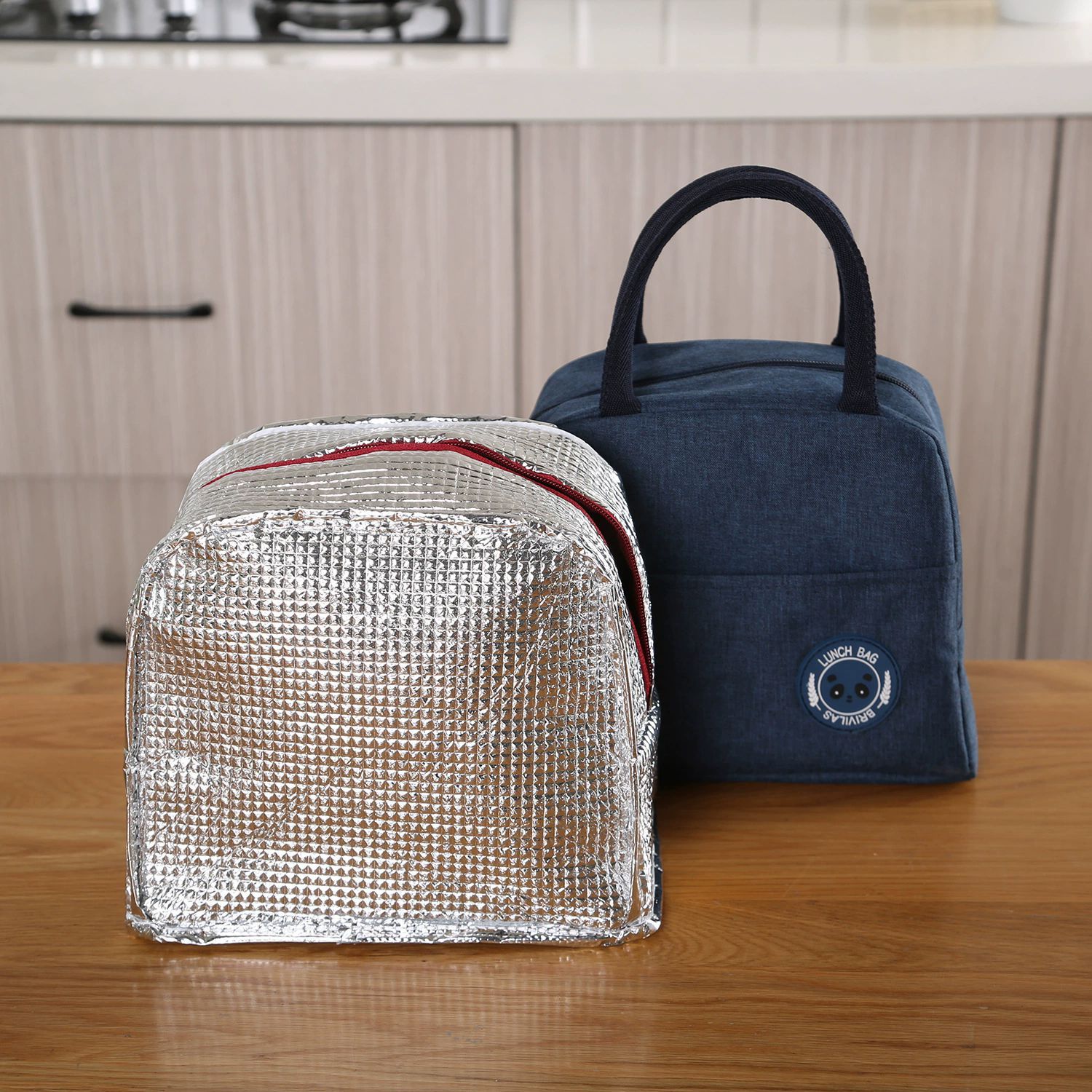 Fresh Cooler Bags Waterproof Nylon Portable Zipper Oxford Lunch Bags For Women Convenient Lunch Box Tote Food Bags &