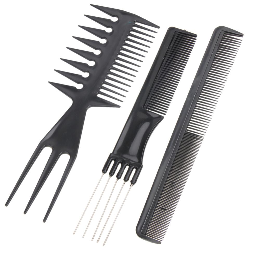 10pcs/Set Professional Hair Brush Comb Salon Barber Anti-static Hair Combs Hairbrush Hairdressing Combs Hair Care Styling Tools