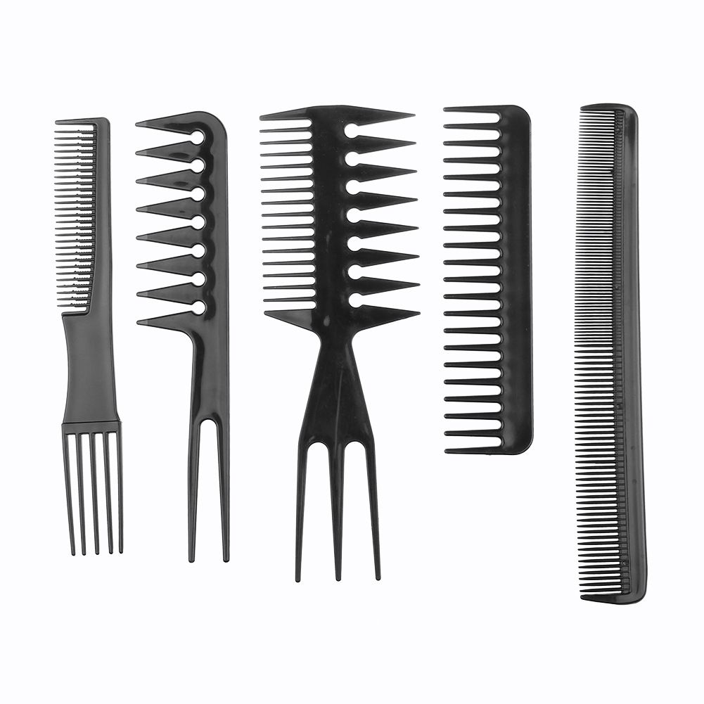 10pcs/Set Professional Hair Brush Comb Salon Barber Anti-static Hair Combs Hairbrush Hairdressing Combs Hair Care Styling Tools