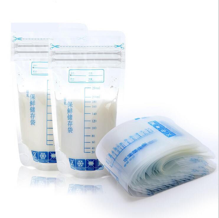 Baby Liquid Food Storage bags Breast milk storage bag 250ml 30 pieces / bag One-time use breast milk freezer bagsM--65