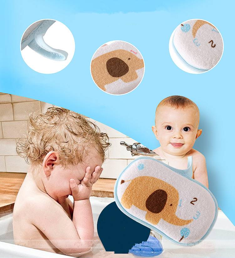 Random Baby towel accessories Infant Shower faucet Bath Brushes Sponge Cotton Rubbing Body Wash child Brush bath brushes M--56