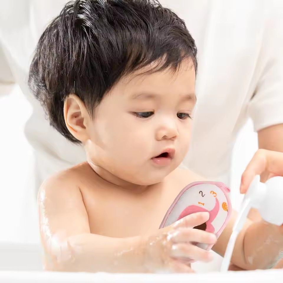 Random Baby towel accessories Infant Shower faucet Bath Brushes Sponge Cotton Rubbing Body Wash child Brush bath brushes M--56
