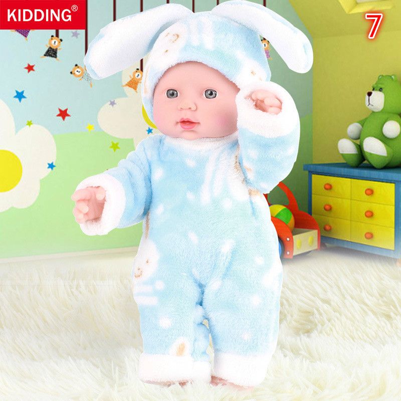 30cm Newborn Baby Doll Soft Stuffed Simulation Doll Toys for Children Educational Lifelike Babies Dolls Birthday Gift  &