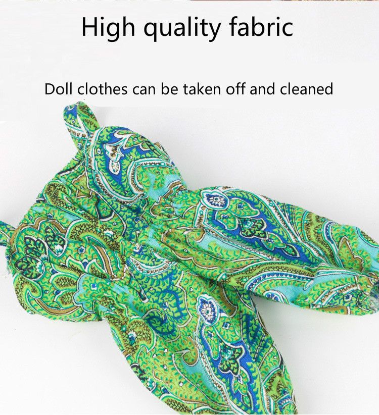 Toy simulation baby doll toy silicone material companion interactive game black doll  &