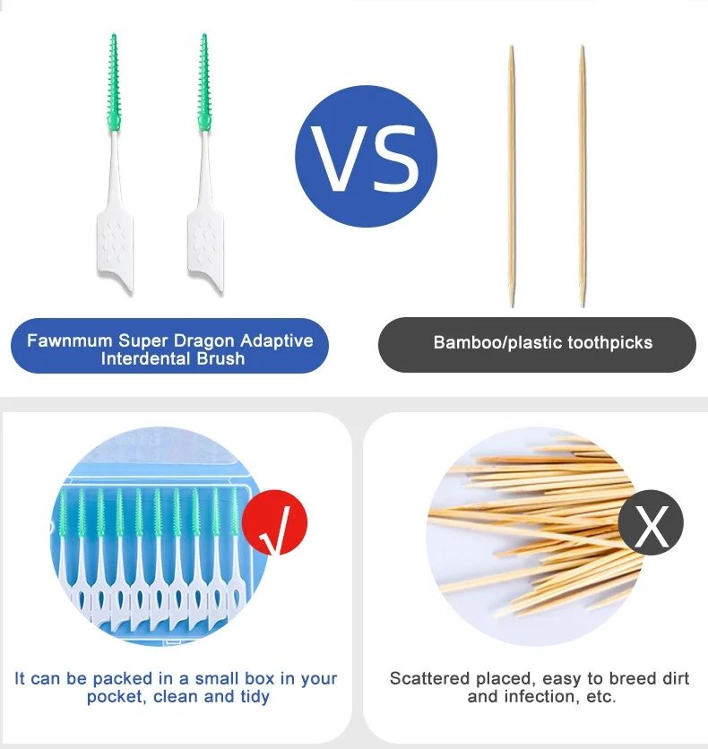 150Pcs/Set Orthodontics Braces Interdental Brush Clean Between Teeth Toothbrush Dental Cleaning Oral Hygiene Care Tool C-569