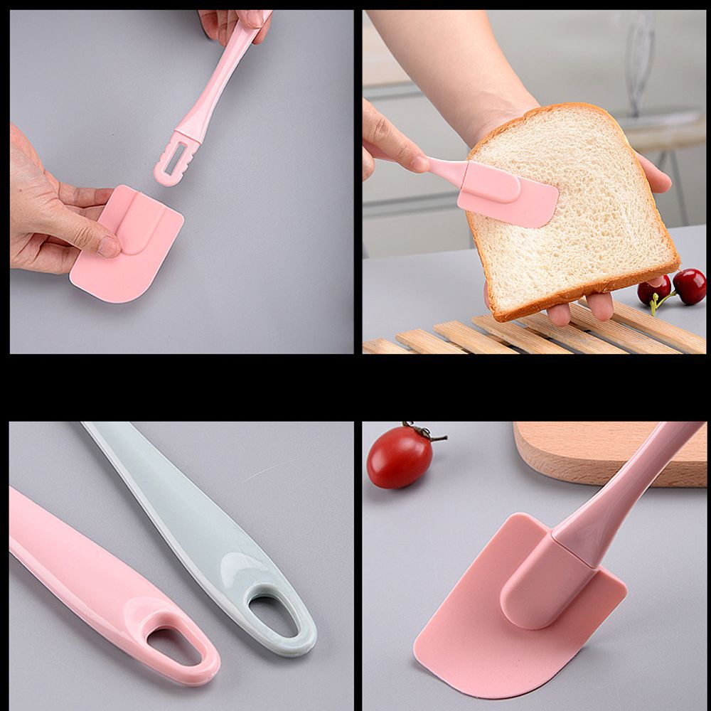 3 Piece Silicone Pastry Spatula Set Non-Stick Oil Brush Scraper Heat-Resistant Kitchen Utensil Cooking Tool Set Cuisine E-671