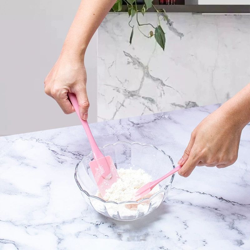 3 Piece Silicone Pastry Spatula Set Non-Stick Oil Brush Scraper Heat-Resistant Kitchen Utensil Cooking Tool Set Cuisine E-671