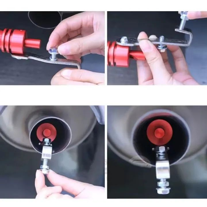 Universal Car Turbo Whistle Car Refitting Turbo Whistle Exhaust Pipe Sound Turbo Tail E-418