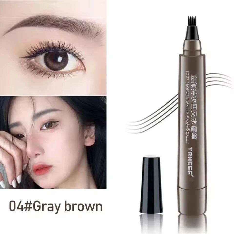 1pc5 Colors Microblading Eyebrow Pen Waterproof Liquid Eyebrow Pencil Long Lasting Eyebrow Pen 4 Points Eye Brow Pen  CosmeticsB2-1003 view 6