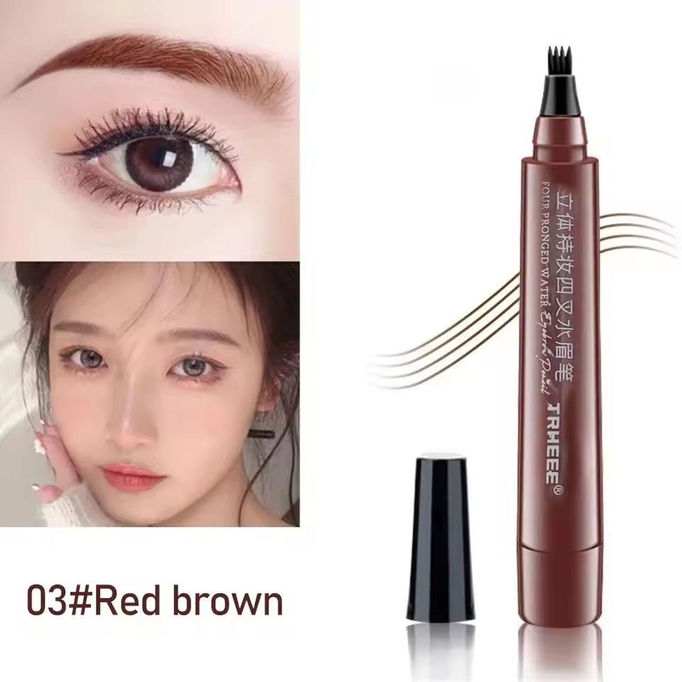 1pc5 Colors Microblading Eyebrow Pen Waterproof Liquid Eyebrow Pencil Long Lasting Eyebrow Pen 4 Points Eye Brow Pen  CosmeticsB2-1003 view 8