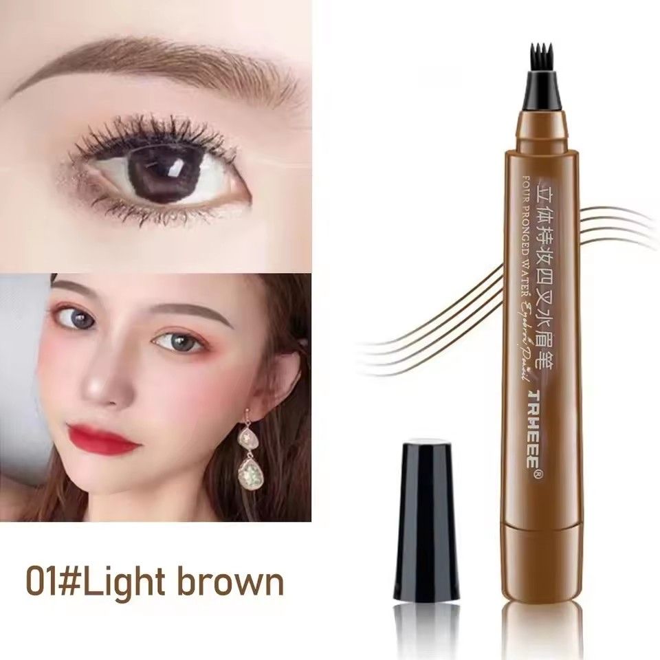 1pc5 Colors Microblading Eyebrow Pen Waterproof Liquid Eyebrow Pencil Long Lasting Eyebrow Pen 4 Points Eye Brow Pen  CosmeticsB2-1003 view 7
