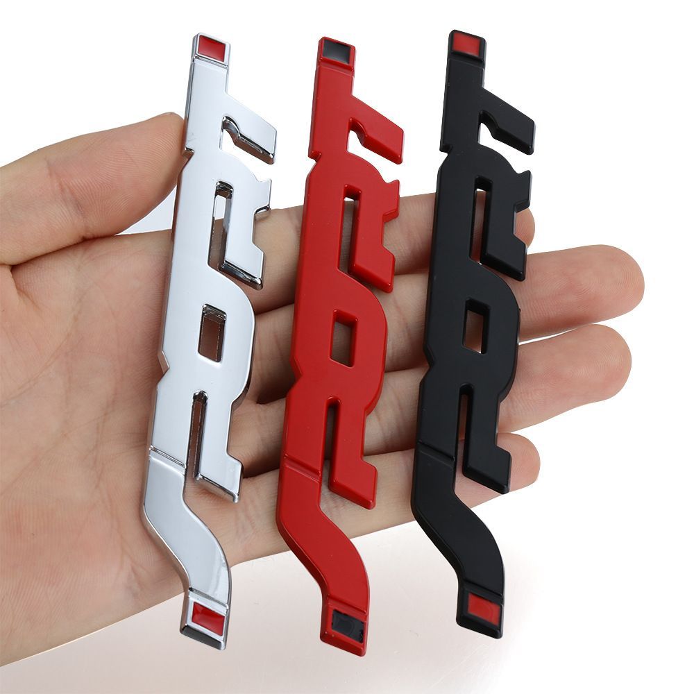 Car Accessories Sticker Styling Metal 3D Chrome Black Auto Car Trunk Racing Sport Word Letter Logo Emblem Badge Decal Sticker E-1286