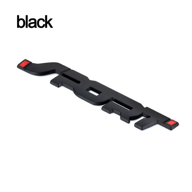 Car Accessories Sticker Styling Metal 3D Chrome Black Auto Car Trunk Racing Sport Word Letter Logo Emblem Badge Decal Sticker E-1286
