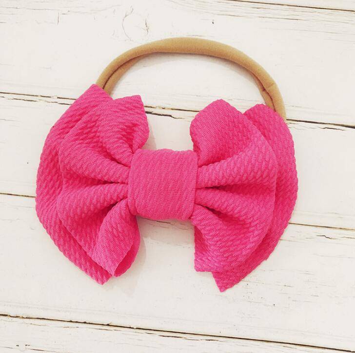 spring and summer bow hair band baby baby hair band headband double bow nylon hair band TS-42-3