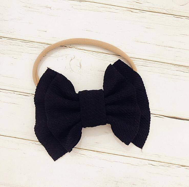 spring and summer bow hair band baby baby hair band headband double bow nylon hair band TS-42-3