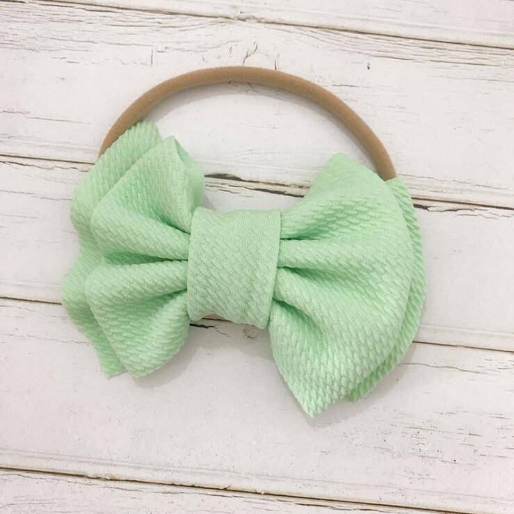 spring and summer bow hair band baby baby hair band headband double bow nylon hair band TS-42-3