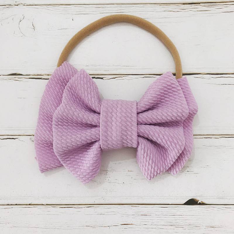 spring and summer bow hair band baby baby hair band headband double bow nylon hair band TS-42-3