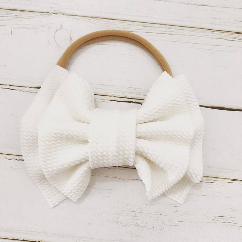 spring and summer bow hair band baby baby hair band headband double bow nylon hair band TS-42-3