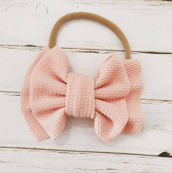 spring and summer bow hair band baby baby hair band headband double bow nylon hair band TS-42-3