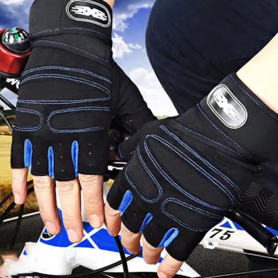 Fitness Gloves Sports Riding Half Finger Gloves Outdoor Hiking Gloves Gym Gloves O-4-6