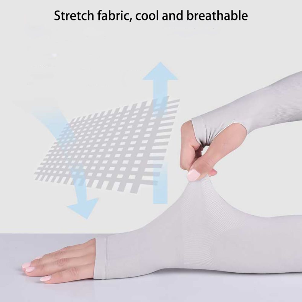 Arm Sleeves Warmers Sports Sleeve UV Protection Hand Cover Cooling Warmer Running Cycling Summer Sunscreen Ice silk Sleeves & FZ-375