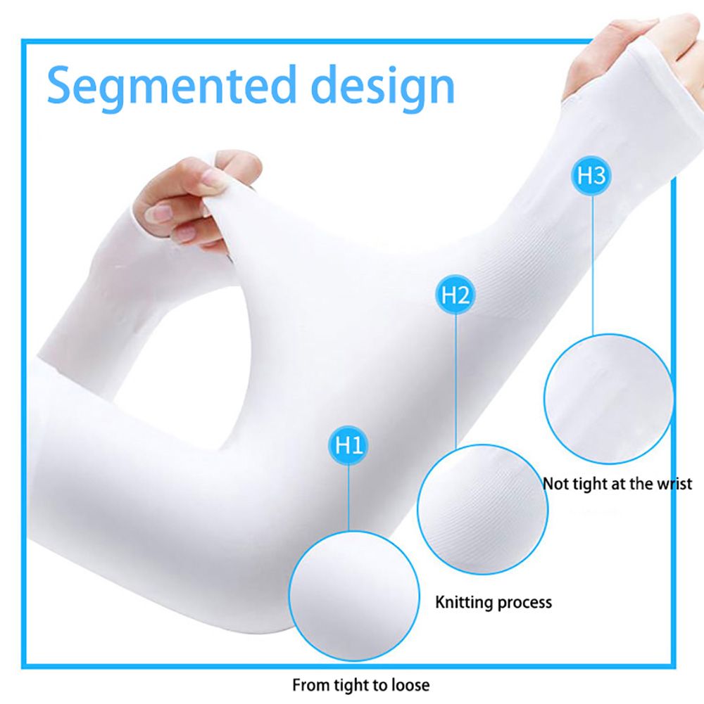 Arm Sleeves Warmers Sports Sleeve UV Protection Hand Cover Cooling Warmer Running Cycling Summer Sunscreen Ice silk Sleeves & FZ-375