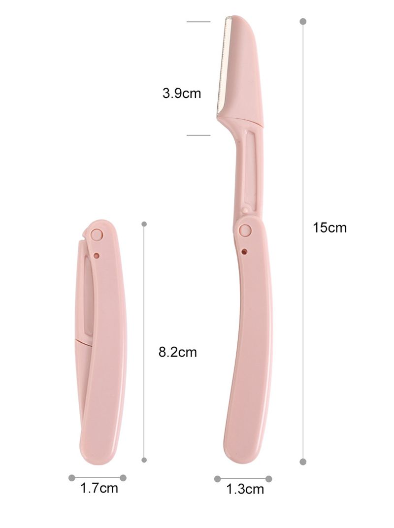 3Pcs/set Portable Eyebrow Trimmer Foldable Hair Remover Set Women Face Razor Eyebrow Trimmers Blades Shaver Beauty tools & B2-642
