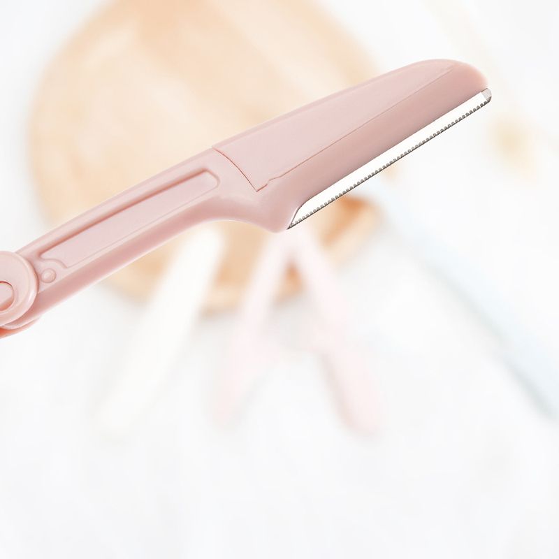 3Pcs/set Portable Eyebrow Trimmer Foldable Hair Remover Set Women Face Razor Eyebrow Trimmers Blades Shaver Beauty tools & B2-642