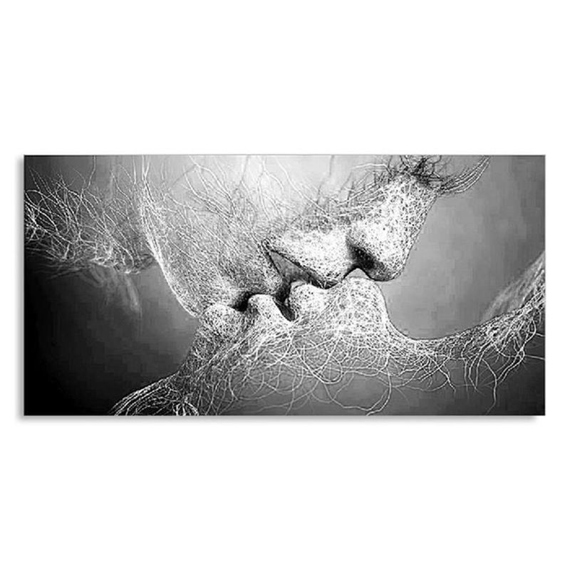 20X30CM Love kiss modern home hotel wall decoration painting canvas oil painting spray painting single
