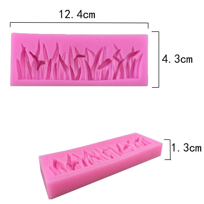 Grass Shape Cake Decorative Silicone Mold Fondant Cookie Chocolate Mould Candy Cake Pudding Muffin Molds DIY Baking Tools D11--4