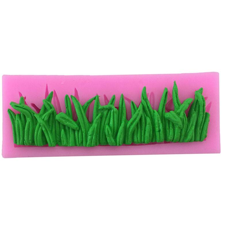 Grass Shape Cake Decorative Silicone Mold Fondant Cookie Chocolate Mould Candy Cake Pudding Muffin Molds DIY Baking Tools D11--4