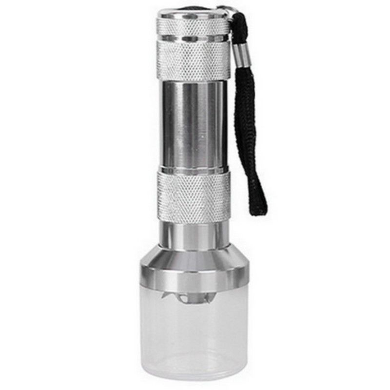 Electric flashlight tobacco grinder, cigarette lighter, smoking accessories, metal grinding machine C-44-4