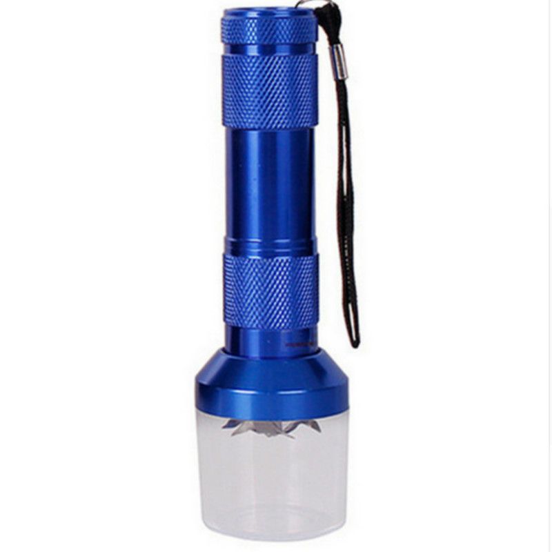 Electric flashlight tobacco grinder, cigarette lighter, smoking accessories, metal grinding machine C-44-4
