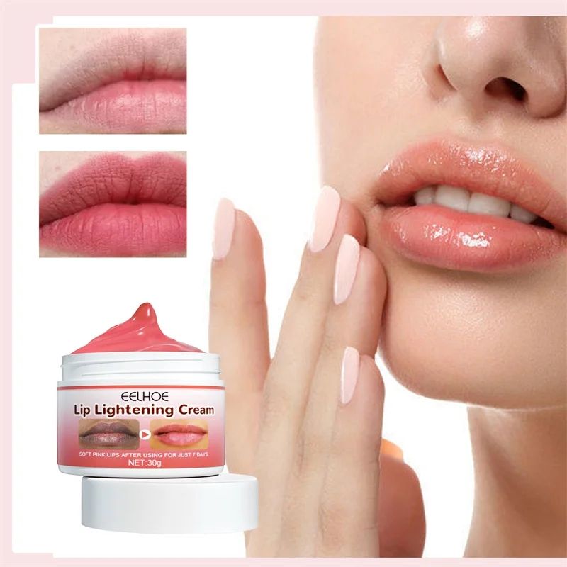 Lips Pink Fresh Lightening Bleaching Cream Treatment Remove Dark Smoke Lips Lip Balm Whitening Moisturizer Nourishing Essence B2-917