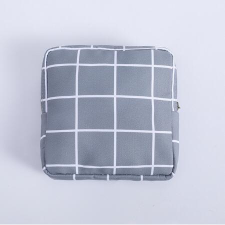 Women's Small Cosmetic Bag Travel Mini Sanitary Napkins Make Up Lipstick Storage Pouch Cute Cotton Girl Makeup Bags Case E-1114