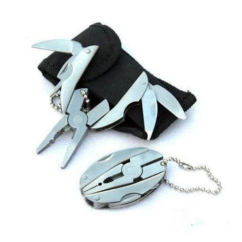 Stainless Steel Outdoor Portable Multi-tool Pliers Key Chain Screwdriver Multi-tools Mini Pliers Multi-tools C-125