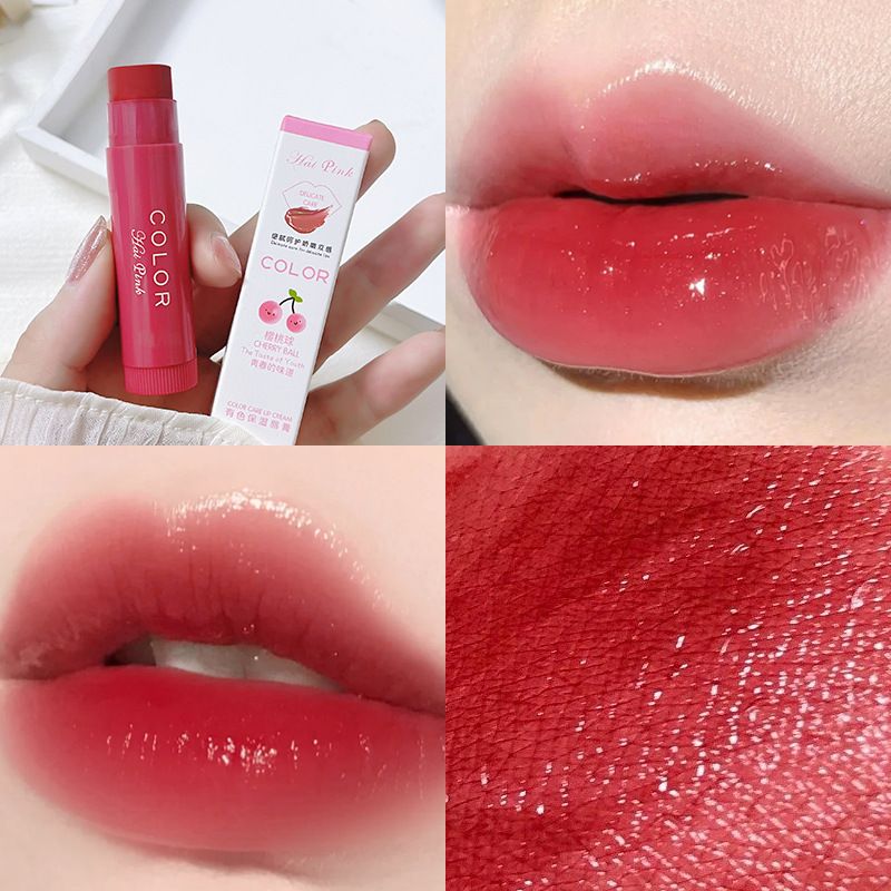 3pcs Lip Balm Moisturizing Anti-dry Lip Balm Easy To Carry Anti-cracking Lipstick Colored Lip Tint Makeup Lip Care Cosmetics B2-935