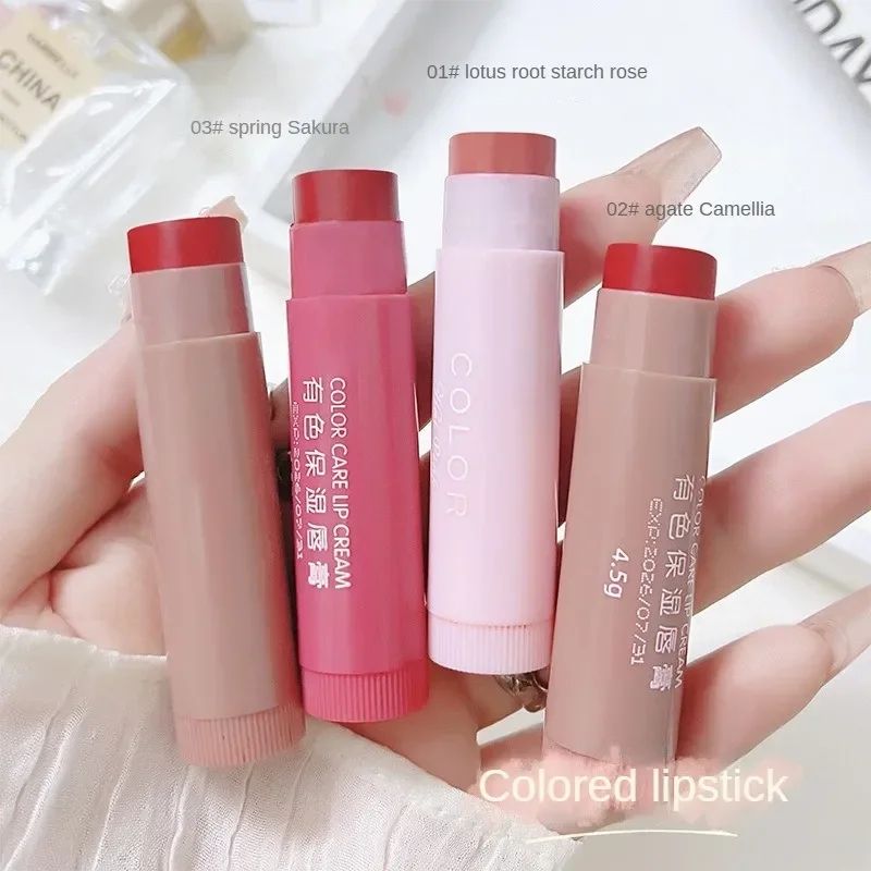 3pcs Lip Balm Moisturizing Anti-dry Lip Balm Easy To Carry Anti-cracking Lipstick Colored Lip Tint Makeup Lip Care Cosmetics B2-935