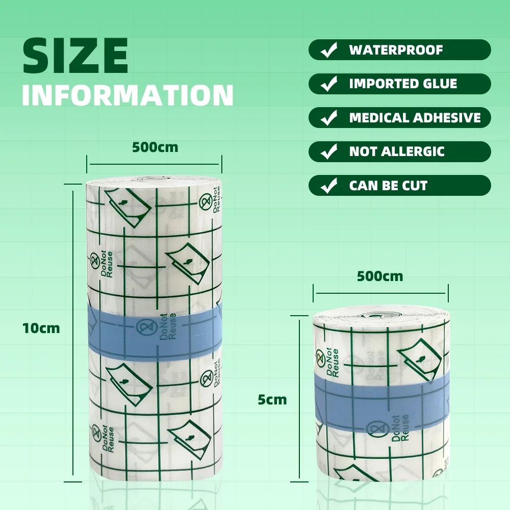 10cm *5M Waterproof Protective Tattoo Healing Film For Aftercare Bandage Transparent Skin Repair Wrap Roll