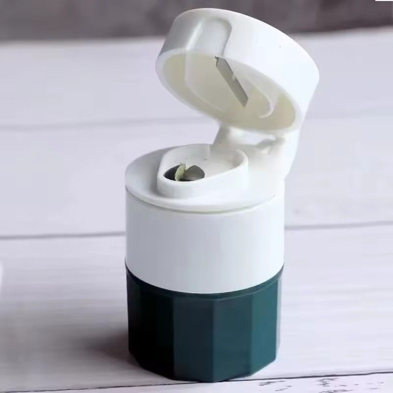 4 In 1 Portable Pill Case Medicine Splitter Powder Pastillero Grinder Pill Cutter Medicine Box Storage Drug Container Pillbox