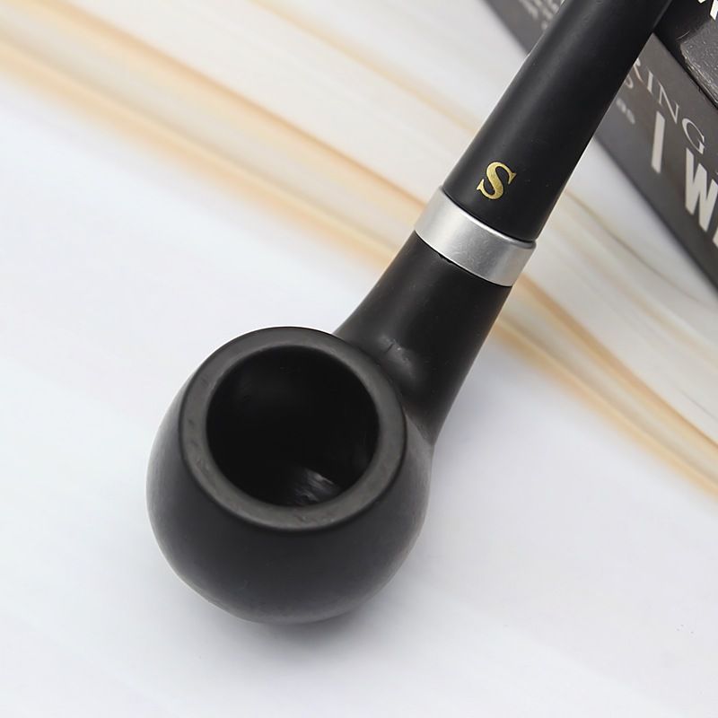 Mini Portable Smoking Pipe Black Delicate Smoking Tobacco Pipe Filter Cigarette Holder Friend Family Gift Men Necessary Supplies