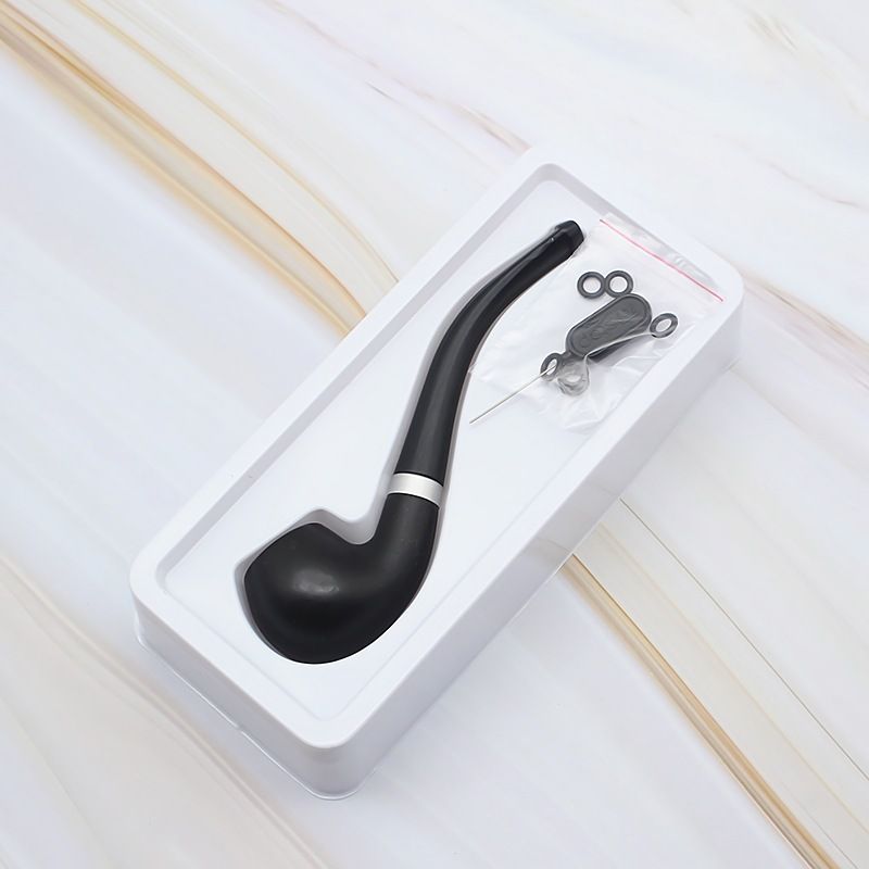 Mini Portable Smoking Pipe Black Delicate Smoking Tobacco Pipe Filter Cigarette Holder Friend Family Gift Men Necessary Supplies