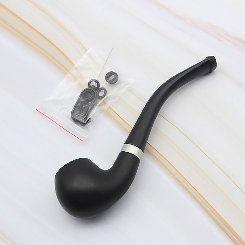 Mini Portable Smoking Pipe Black Delicate Smoking Tobacco Pipe Filter Cigarette Holder Friend Family Gift Men Necessary Supplies